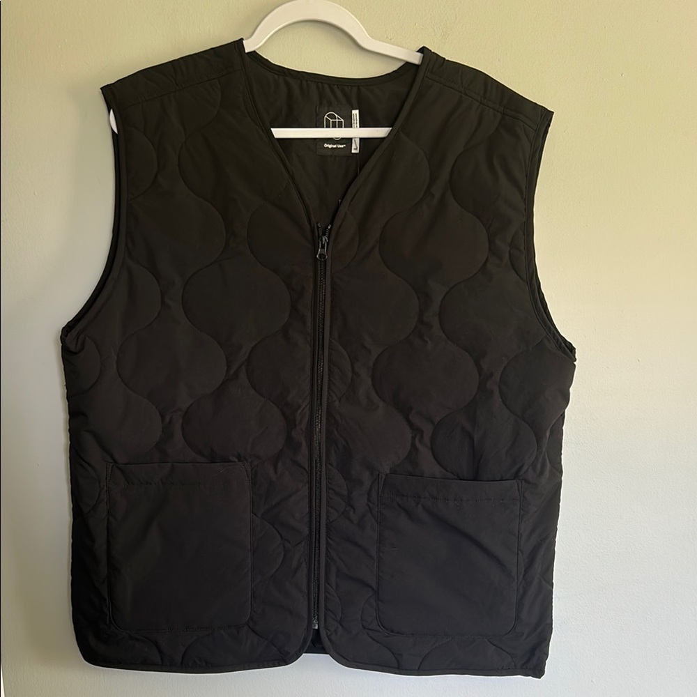 Black Quilted Vest